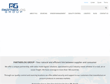 Tablet Screenshot of partnerloggroup.com